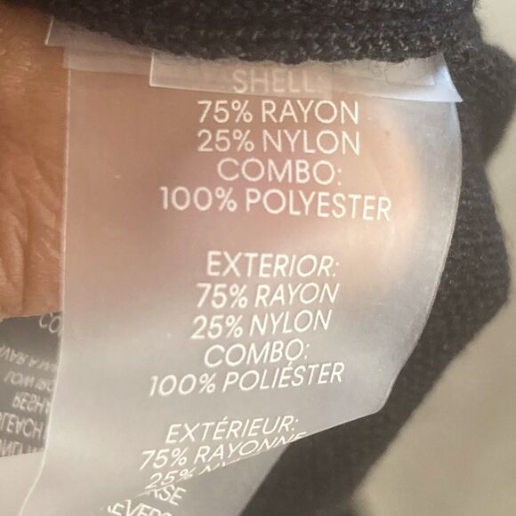 Calvin Klein Dress Womens Medium Black V Neck Bell Sleeve Flowy‎ Classic - Picture 6 of 9